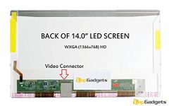 Lap Gadgets Replacement Laptop LED Screen for DELL Inspiron n4050 14.0 inch Wide HD LED Screen WXGA (1366 x 768) 1yr Warranty