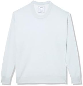 NAADAM Women's Lightweight Reversible Cashmere Crewneck Sweater, Pale Blue, Large