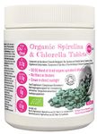 PINK SUN Organic Spirulina and Chlorella Tablets 500mg x 1000 Combined Tabs 50:50 Blend Gluten Free Non GMO Vegetarian Vegan Certified by The Soil Association Bulk Buy 500g