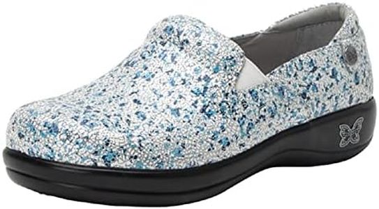 Alegria Womens Keli Professional Clog Terrazzo Leather 8-8.5 M US