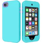 Cyberowl Compatible with iPod Touch 7th Genaration Heavy Duty High Impact Armor Case Cover Protective Case Cover Mint/Purple