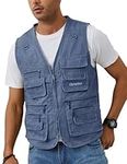 Gihuo Men's Fishing Vest Casual Uti