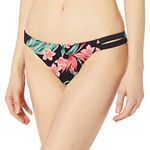 Body Glove Women's Flirty Surf Rider Bikini Bottom Swimsuit, Black, Medium