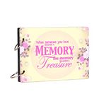 100yellow® Memories Scrapbook Photo Album - Create Lasting Memories| 40 A5 pages | Size : 15.2 cm x 21.5 cm |Multicolour