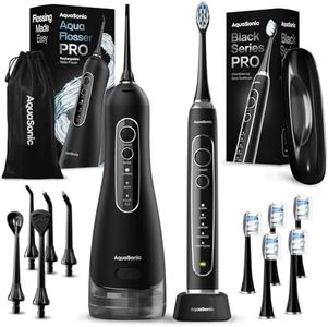 Aquasonic Black Series PROand Aqua Flosser PRO Bundle