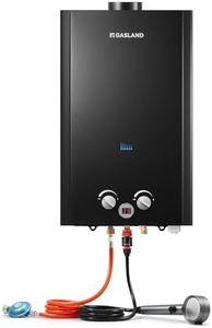 GASLAND Gas Durchlauferhitzer BE422B,Outdoor 16 Liter Gas Warmwasserbereiter,Butan (50 mbar)/ Propan (50 mbar),LPG Dusche für Camping,Wohnmobil,Scheune