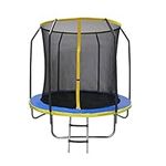 Panana 8ft / 10ft / 12ft / 14ft Outdoor Trampoline with Safety Enclosure Netting and Ladder for Kids Adults Space Hopper Exercise Fitness Indoor Gym Garden Park