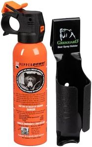 UDAP Pepper Power Bear Spray Self Defense Deterrent with Griz Guard Holster for Camping, Hiking, Fishing, Powerful Blast Pattern, 30 ft Fog Barrier, 12SO, 7.9 oz