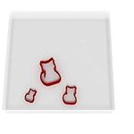 Mini/Tiny Cat Sitting Set of 3 Value Fondant Cutter 1.5CM + 2CM + 3CM