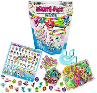 RAINBOW LOOM Bandai Collectibles Jewellery Crafts Packets Bracelet Maker Kit for Boys and Girls | Make Accessories with Loom Band Charms, Rubber, Loomi-Pals Zoo