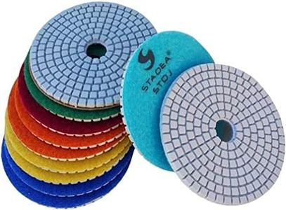 diamond polishing sanding grinding pads discs- For Granite Concrete Stone Marble Polishing 10 Pcs Grit 50 By STADEA