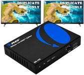 OREI 8K HDMI Splitter 1 in 2 Out, Duplicate/Mirror HDMI Signal UltraHD Supports Upto HDMI 2.1 Splitter 4K@120Hz EDID Management HDCP 2.3 - BK-102