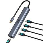 10Gbps USB C Hub, 5 Ports USB C Spl