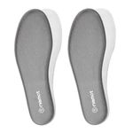 [2 Pairs] riemot Memory Foam Insoles,Replacement Insoles for Men,Cushioned Shoe Insoles for Work Boots Running Shoes,Shock Absorbing Foot Pain Relief Comfort Breathable Inner Soles Grey 12 UK/46 EU