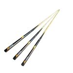 JBB Billiard cue Stick || Snooker cue Stick || Pool cue Stick Cue Sticks - 9mm || Orange & Black (3pcs)