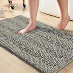 Turquoize Chenille Bath Rugs Shaggy