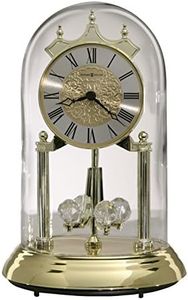 Howard Miller Christina Tabletop Clock – Battery Operated Analog Mantel Clock, Roman Numerals, Mid-Century Modern & Farmhouse Style, Living Room, Bedroom, Office
