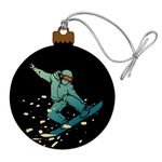 GRAPHICS & MORE Snowboarder on Black Wood Christmas Tree Holiday Decoration Ornament