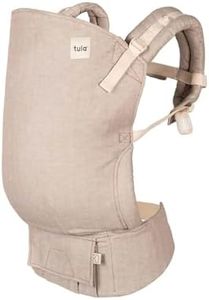 Tula Toddler Linen Baby Carrier for Toddlers, Ergonomic Toddler Carrier Belly Carrier Back Carrier, Sand
