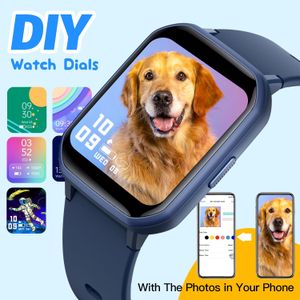 Kids Smart Watch for Boys – Waterproof Fitness Tracker, 1.5” DIY Face, Heart Rate, 19 Sport Modes, Blue