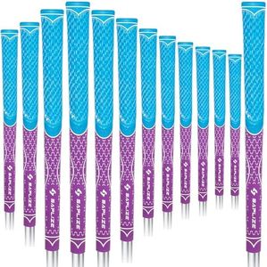 SAPLIZE 13 Golf Grips, Standard, Multi-compound Hybrid Golf Club Grips, Purple Color