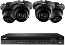 Lorex Nocturnal 3 4K 16-Channel 4TB Wired NVR System with Smart IP Dome Cameras with 30FPS Recording and Listen-in Audio - (4 Cam/Black)