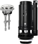 R&T 3-Inch Dual Flush Valve with Top Push Button Toilet Repair Kit Inside Tank dual flush valve replacement kit for 2-piece Toilet, Quick Fix Toilet Leaking, Running Water and Ghost Flush A2422M