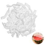 100 Pcs Shrinkable Food Covers, Fresh Keeping Bags, Elastic Plastic Food Storage Covers Cling Film Bag, Elastic Bowl Lids Kitchen Supplies for Fruit Vegetable Meat Food Preservation (100PCS)