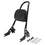 TCMT Backrest Detachable Sissy Bar Uprights with Pad Fits Harley Sportster 883 XL883 2004-2022, SuperLow XL883L 2011-2019, Iron 883 XL883N 2009-2022, Forty Eight XL1200X 2010-2022