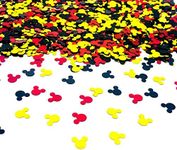 Mini Mouse Confetti | Glitter Confetti Sprinkles for Baby Shower Boys Girls Disney Party Decoration | Kids Mickey and Minnie Theme Party Supplies | Metallic Foil | 45g 1.6OZ 1600Pcs