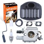 Mtanlo Carburetor Tune-up Service Kit for Husqvarna 359 357 357XP Jonsered CS2156 CS2159 Chainsaw Zama C3-EL42 505203001 Air Filter Throttle Lever Gaskets Parts