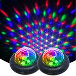 kismee Disco Party Light Night Light 2 in 1 Flashes with Music Sound Activated Multicolor Disco Ball Rechargeable Battery Operated Mini Disco Ball Suitable for Indoors/Outdoors…