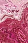 Journal with Pink Liquid Marble Cov