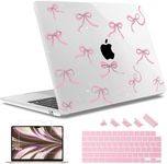 May Chen Compatible with MacBook Air 13.6 Inch Case 2024 2023 2022 Release Model A3113 M3 A2681 M2 Chip, Plastic Hard Shell Case for MacBook Air 13.6" with Liquid Retina Display, Star Bow