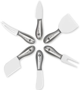 Plys Cheese Knife Set, 6-Piece Premium Stainless Steel Cheese Knives, Cheese Tool Set, Charcuterie Board Accessories Gift