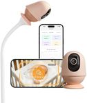 Monai 4K Video Baby Monitor WiFi Baby Camera with Crib Mount, AI Cry Detection, Night Vision, Two-Way Audio, No Subscription, 32GB Storage, Smart Nursery Monitor with App Control