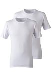 Jockey® Modern Classic Round Neck T-Shirt 2-Pack, White, M