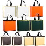 10PCS Party Bags,320x270x100mm Tote Bags,Kids Party Favors Bags,Coloful Non-Woven Gifts Bags with Strong Handles, Tote Bags for Christmas Wedding Birthday Party Supplies Bags…