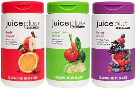 JuicePlus+ Fruit, Vegetable & Berry Blend: Nutrient-Packed Ingredients For Heart Health, Immune Function, Cognitive Performance, & Radiant Skin - Prepacked 3 bottles (60 servings of Fruit, Veg, Berry)