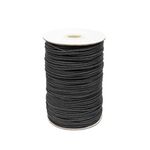 Realm Waxed Cord Cotton - Bracelets, Necklaces, Jewellery Thread, Shamballa Macrame (2mm Black - 5m)