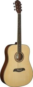 Oscar Schmidt OG2N-A-U Acoustic Dreadnought Guitar. Natural