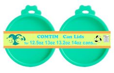 COMTIM Can Covers for Dog Food Cans, Silicone Pet Dog Food Can Covers Lids for 13 oz 12.5 oz 13.5 oz Cans...or Cat Food Cans 6 oz, Reusable Can Toppers Can Saver Covers for Canned Goods