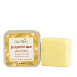 Earth Rhythm Milk Protein Shampoo Bars, Helps Strengthen Hair, Boost Thickness, Sulphate & Paraben Free - 80gm (Tin)