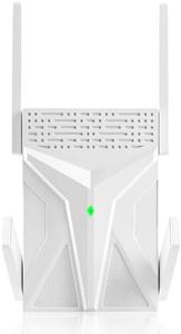 2026 2100Mbps WiFi Extender -AC2100 WiFi Extender Signal Booster for Home-Dual Band (2.4G/5.8G), WiFi Booster Up to 13,888 sp.ft, Faster Speed,Support 100+ Smart Devices Easy Setup (White)