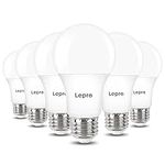 Lepro Dimmable LED Light Bulbs, 60W Equivalent LED Bulb, 2700K Warm White, 9.5W 800LM A19 E26 Standard Medium Base, UL FCC Listed, 15000 Hour Lifetime, 6 Packs