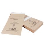 QUTUNI 100 Self-Sealing Cleaning Pouches, Dry Heat Autoclave Kraft Paper Cleaning Bags for Dentist Tools and Nail Art Supplies (130mm x 200mm)