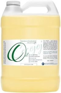 Jojoba and Hazelnut Massage Oil Blend - Bulk 128 oz 1 Gallon - Natural Rich Botanical Mix of Jojoba, Emu, Hazelnut, Argan - for Hair Skin Face Body Deep Tissue Rub Spa Relaxation - Cocojojo