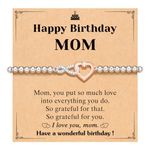 PINKDODO Birthday Gifts for Mom Women 50th Birthday Gifts for Her Mom Birthday Infinite Bracelet