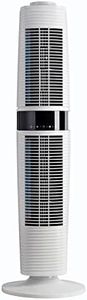 De'Longhi DETF122.WH, Dual Oscillating Tower Fan, 3 Fan Speed and 3 Wind Modes, LED Display, Timer, Remote Control, White