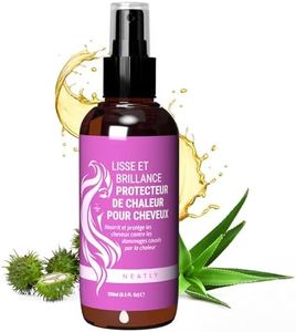 Neatly® Spray Thermoprotecteur Cheveux à la Kératine 230°C - 250ml - Sans Rinçage - Protecteur de Chaleur pour Cheveux Secs, Abîmés, Crépus, Frisés